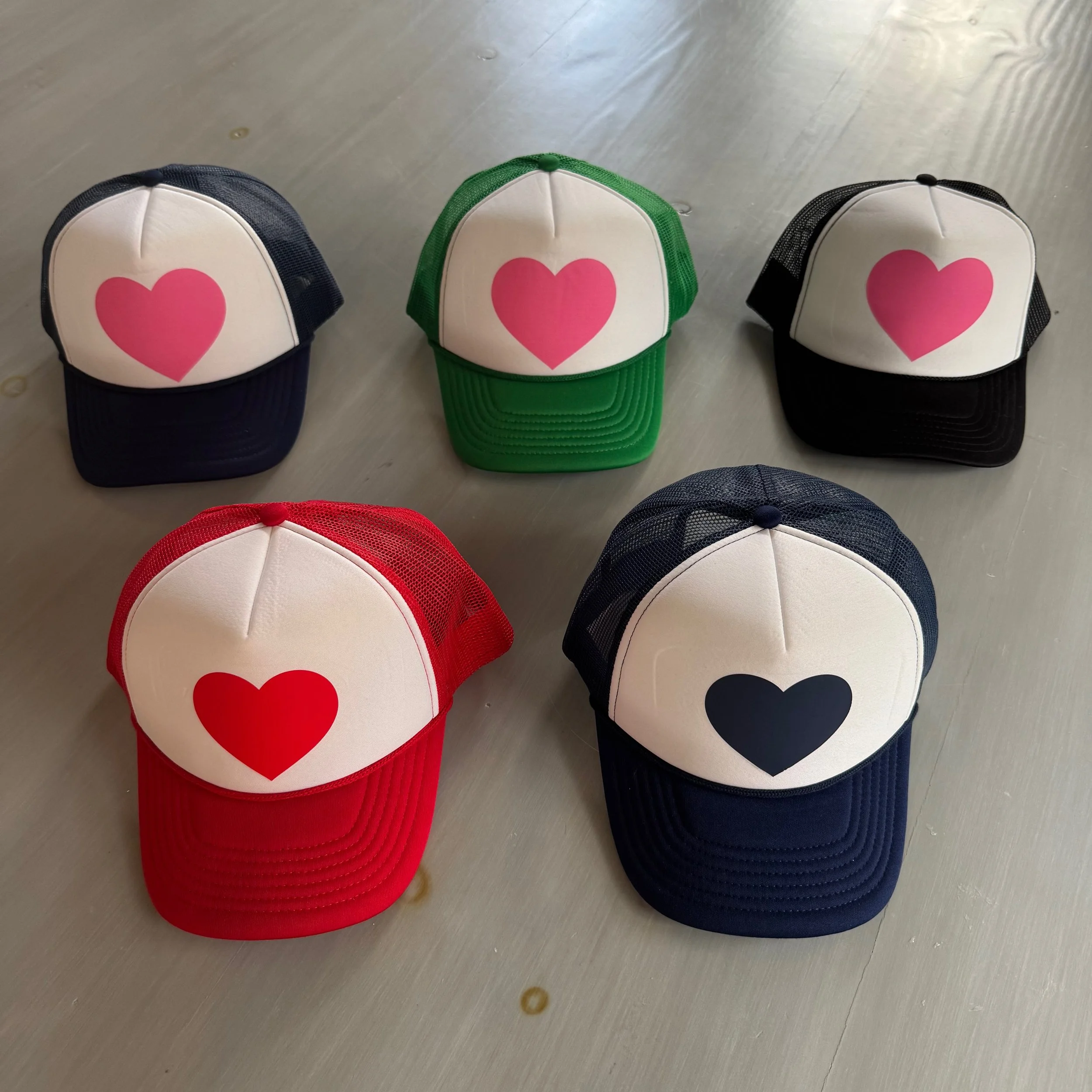 Heart Trucker Caps