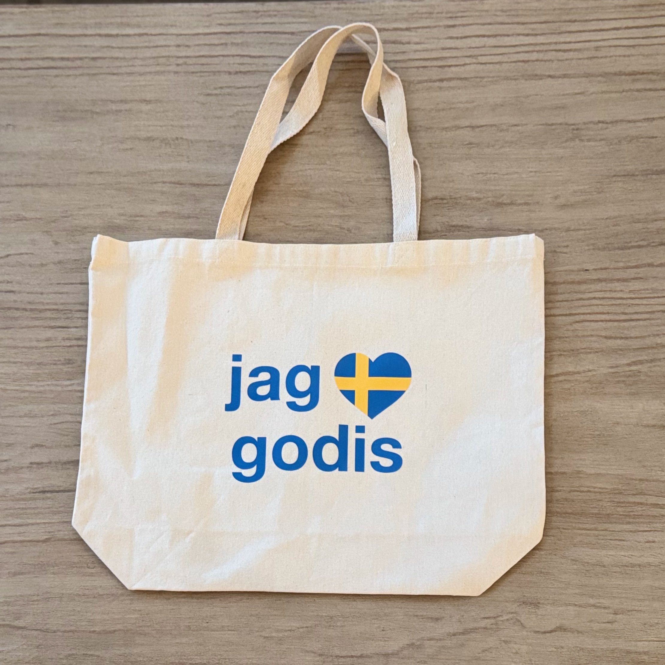 Jag Älskar Godis Canvas Tote – Large Swedish Candy Bag