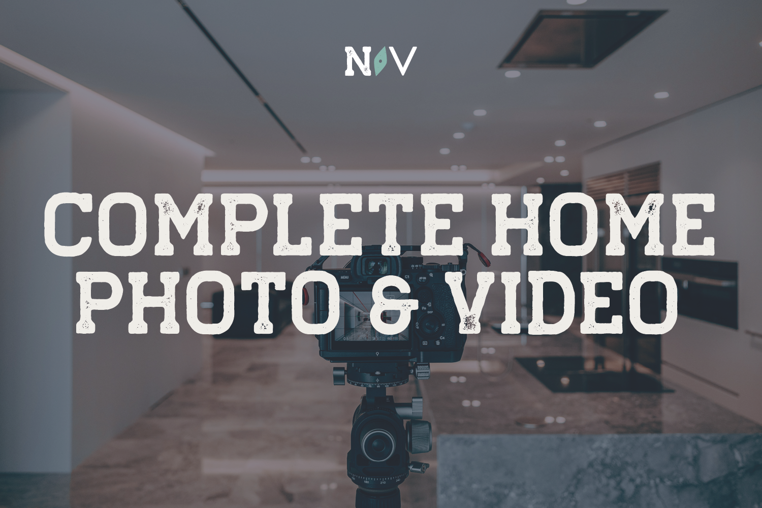 Complete Home Photo & Video Shoot product cover graphic. Navigator Visuals video and photo services in Muskoka, Ontario