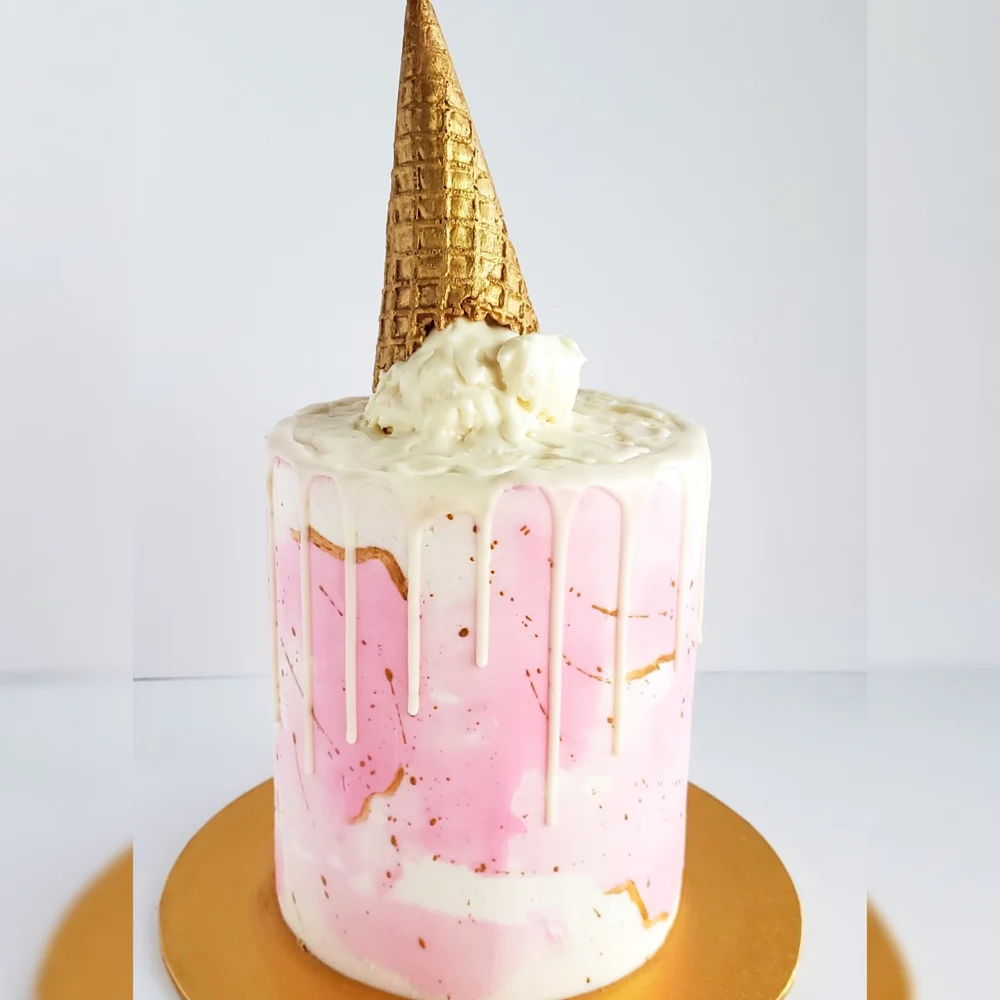 Ice Cream Drip Cake Pastry Addict