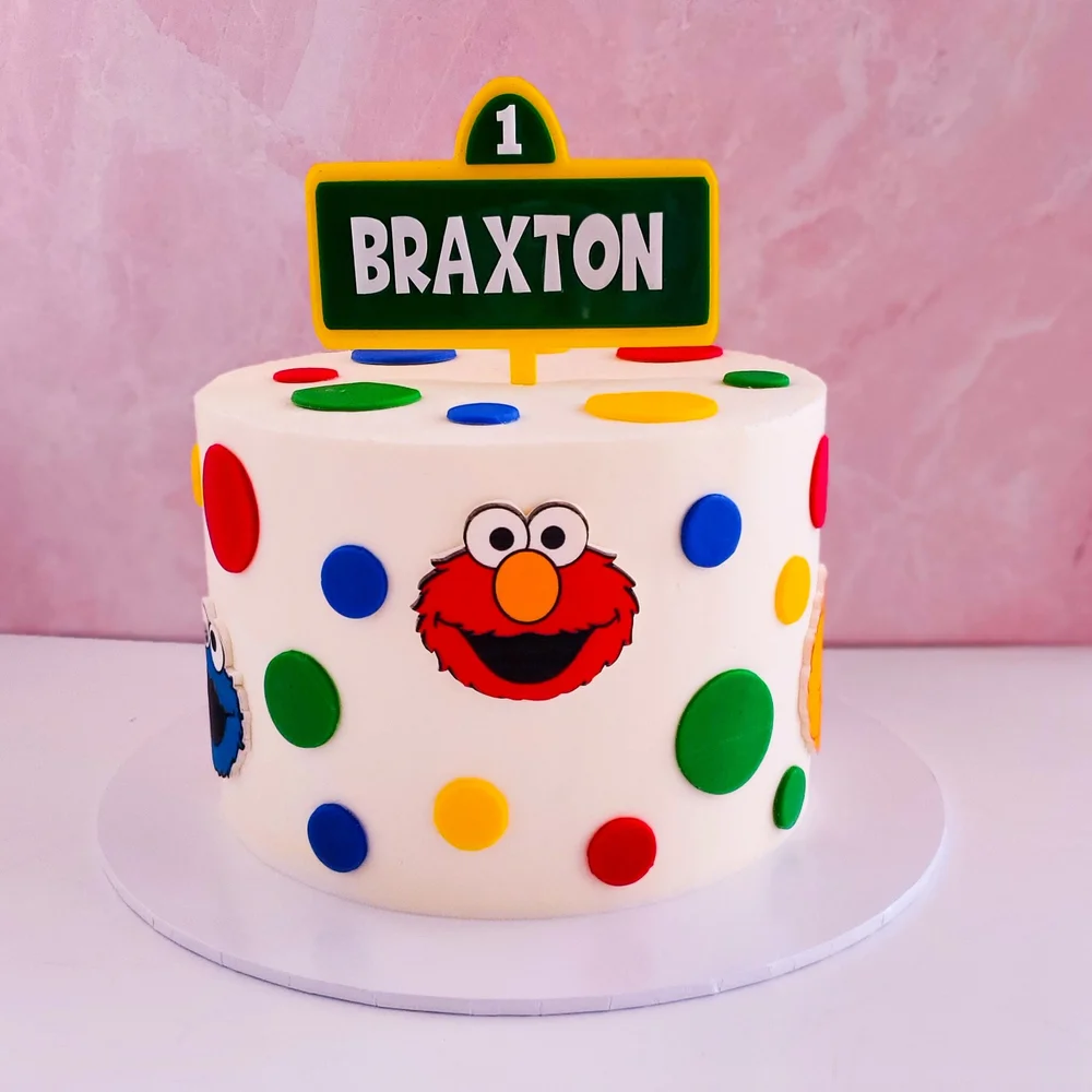 Wedding Cake Puma Sesame Street 1st Birthday Cake Sesame St Cake