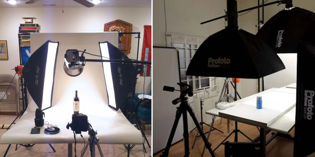 Traditional setups for product photography