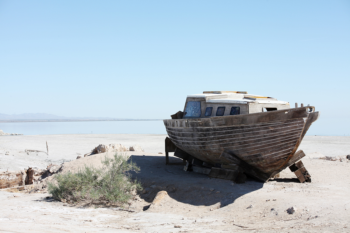 Reminders of a time gone-by when the Salton Sea was a tourist hot spot
