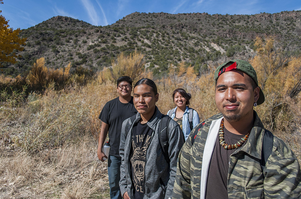  Restoring land with young military veterans, the Bureau of Land Management (BLM) and high school students from the Native American Community Academy (NACA) in Alb
