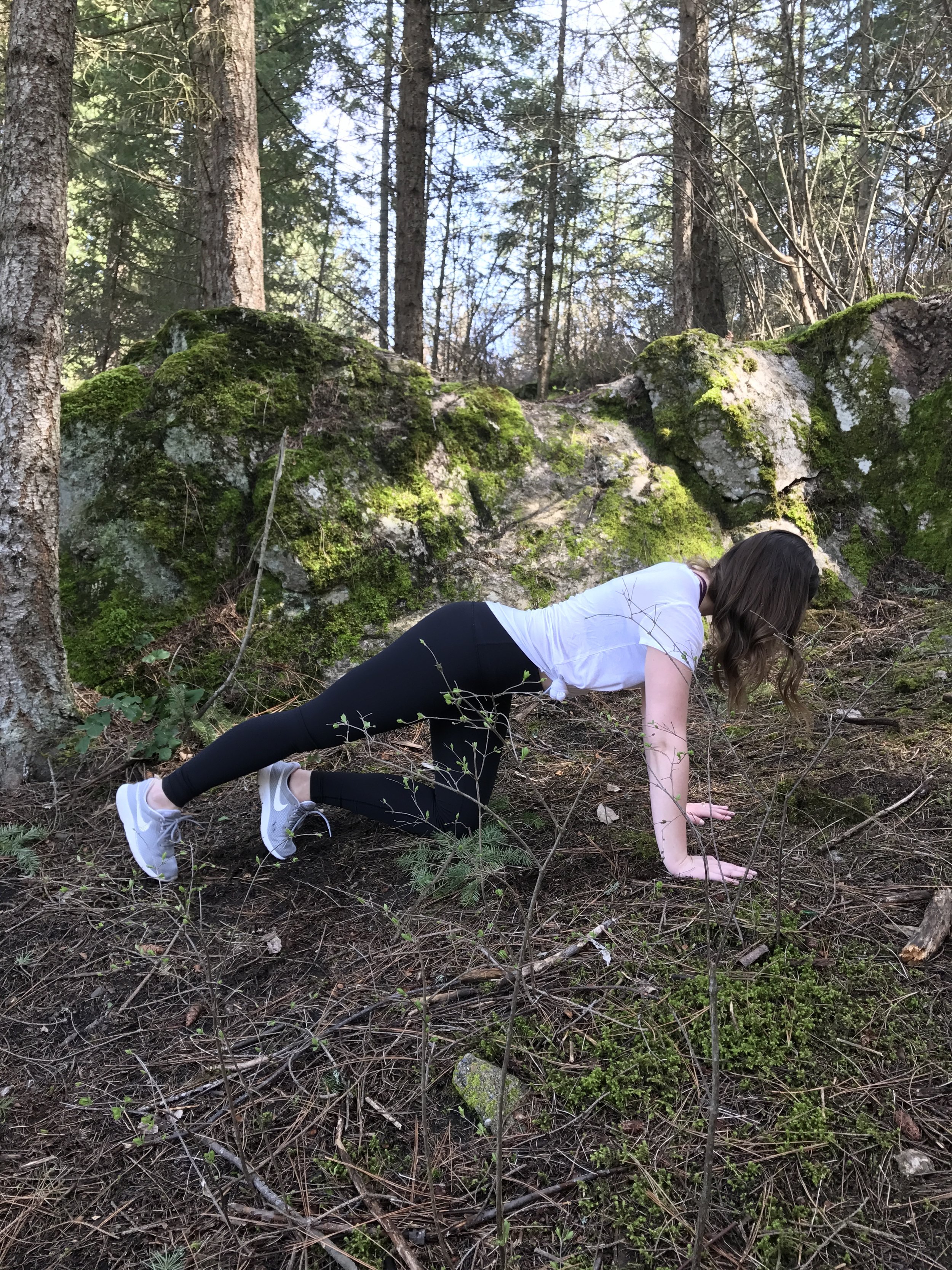 Hold the leg up as it is lifted and slowly tap the big toe down to the ground, repeat x10 both sides. 