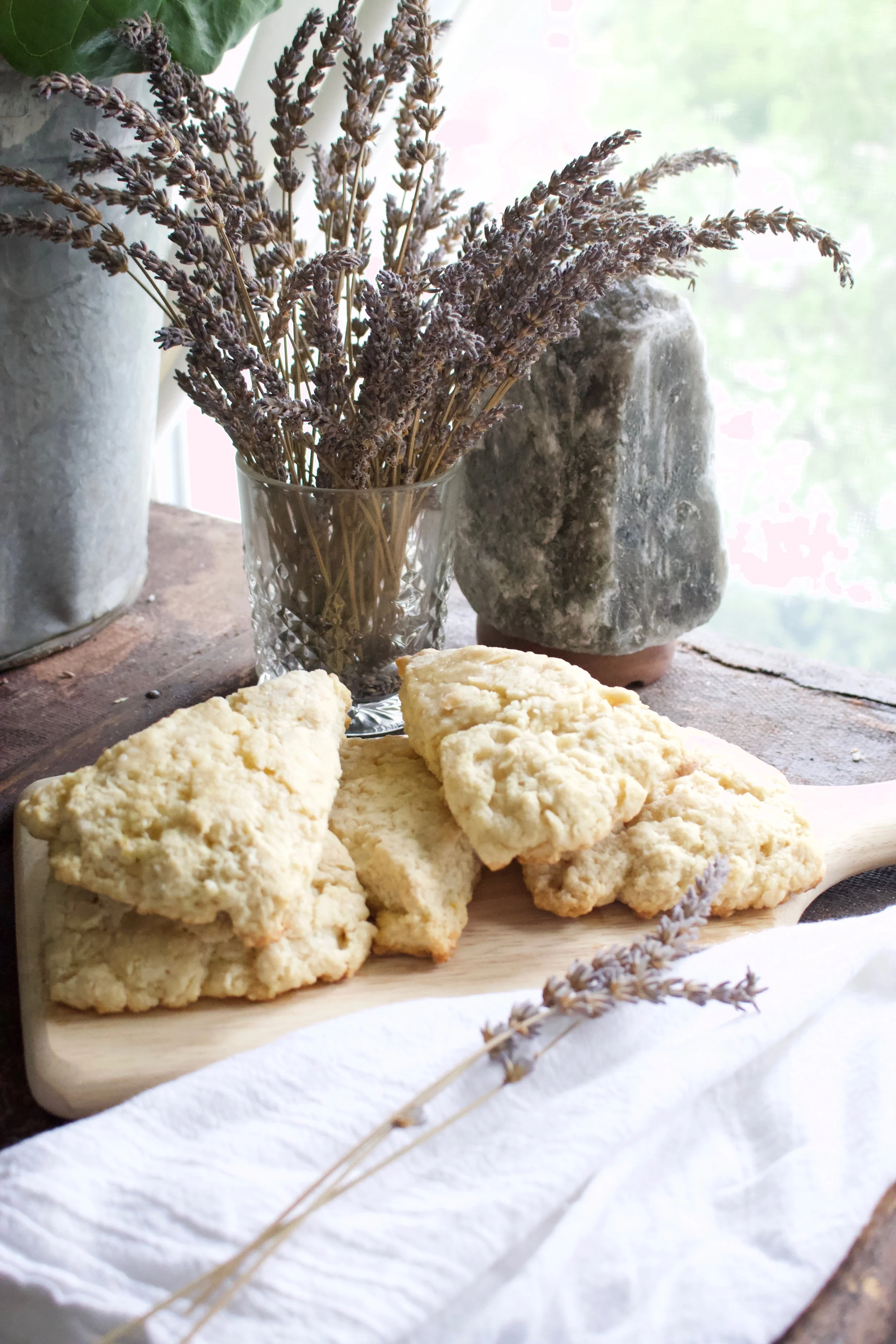 Dairy Free Lavender Lemon Scones