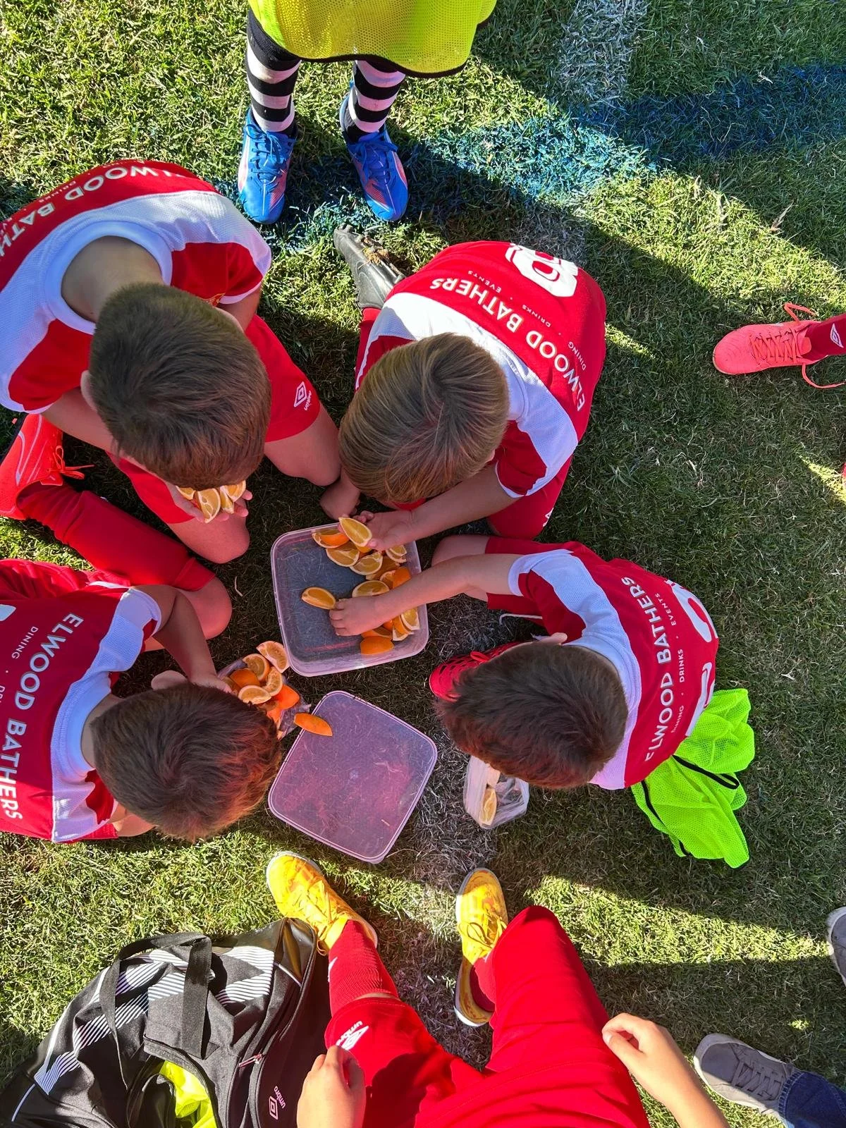 Elwood City Soccer Club - Oranges at half time