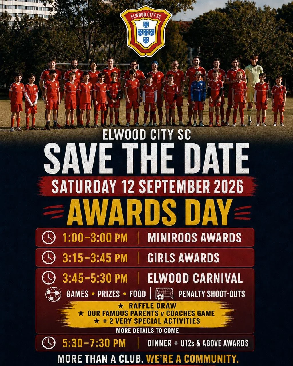Elwood City Soccer Club Junior Presentation Day
