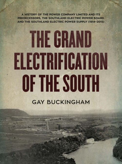  The Grand Electrification of the South, Gay Buckingham  Published by Power Company Limited ISBN: 978-0-473-35350-6  The history of The Power Company Limited and its predecessors, The Southland Electric Power Board and The Southland Electric Power Su