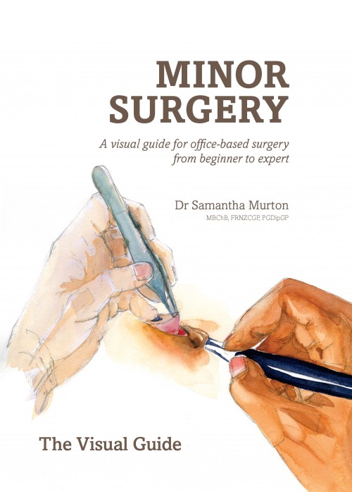  Minor Surgery, Dr Samantha Murton  This easy-to-read guide takes you from basic skills to expert, with 44 watercolour pictures clearly depicting the techniques discussed.  Not only does it give you tips and tricks for creating beautiful results, it 