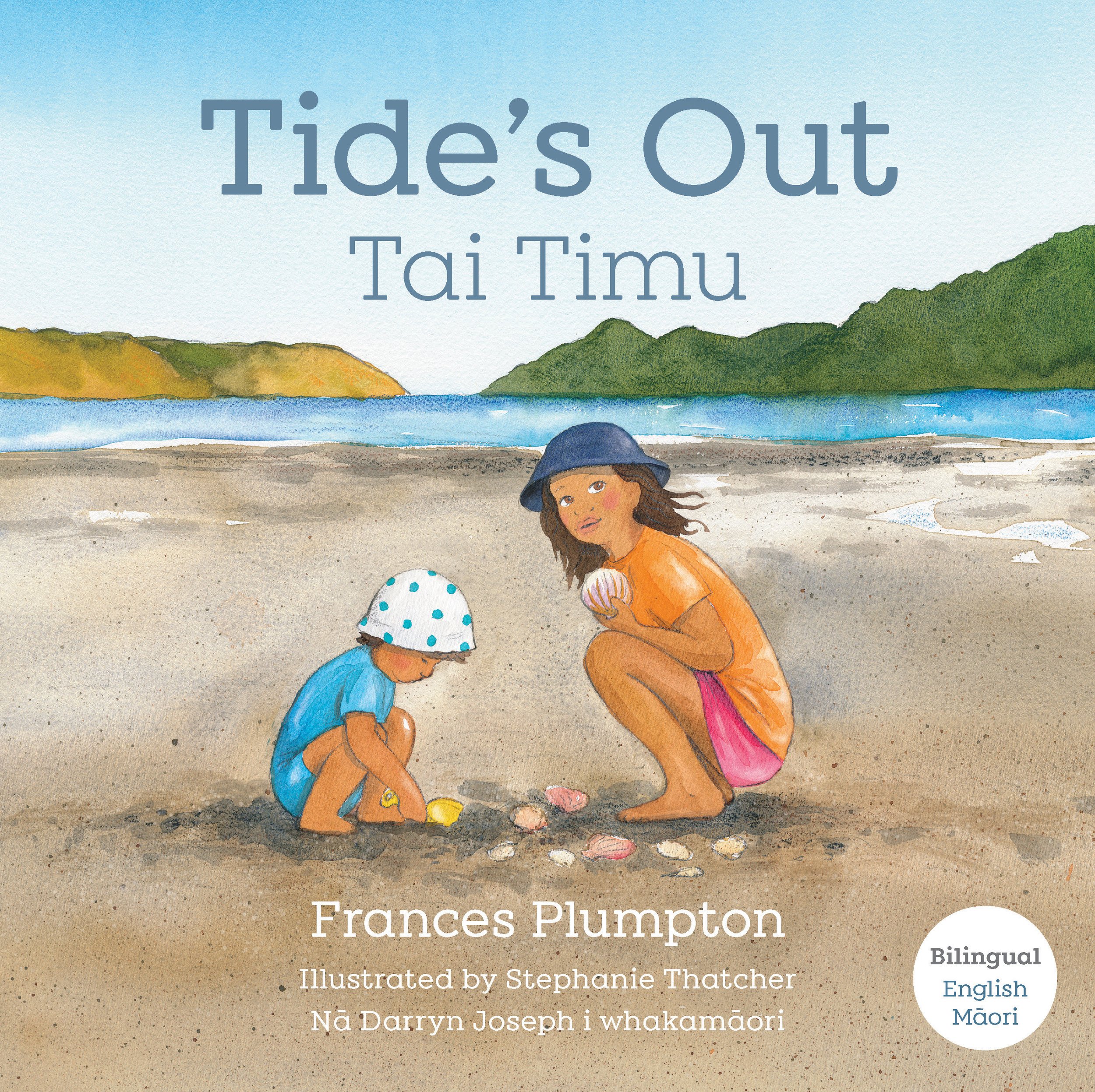  Written by Frances Plumpton, illustrated by Stephanie Thatcher, translated by Darryn Joseph.  Bilingual – English and Maori.    There’s much to discover meandering along a New Zealand beach with small children when the tide is out. This simple bilin