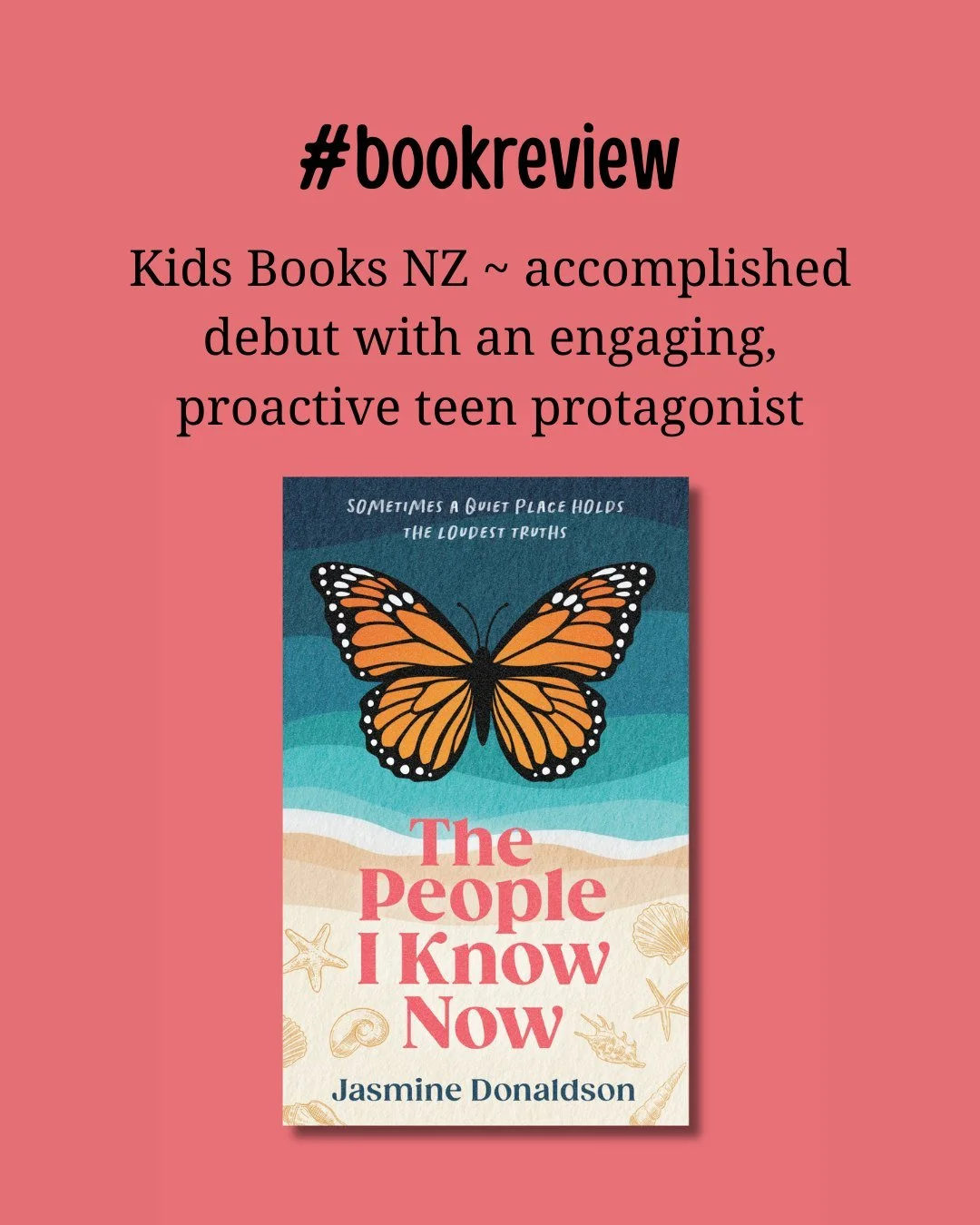 So great to hear Jasmine Donaldson's YA novel, "The People I Know Now" being described as an "accomplished debut".

The review on Kids Books NZ also says: "This is a story about first love, friendship, grief, courage, and the