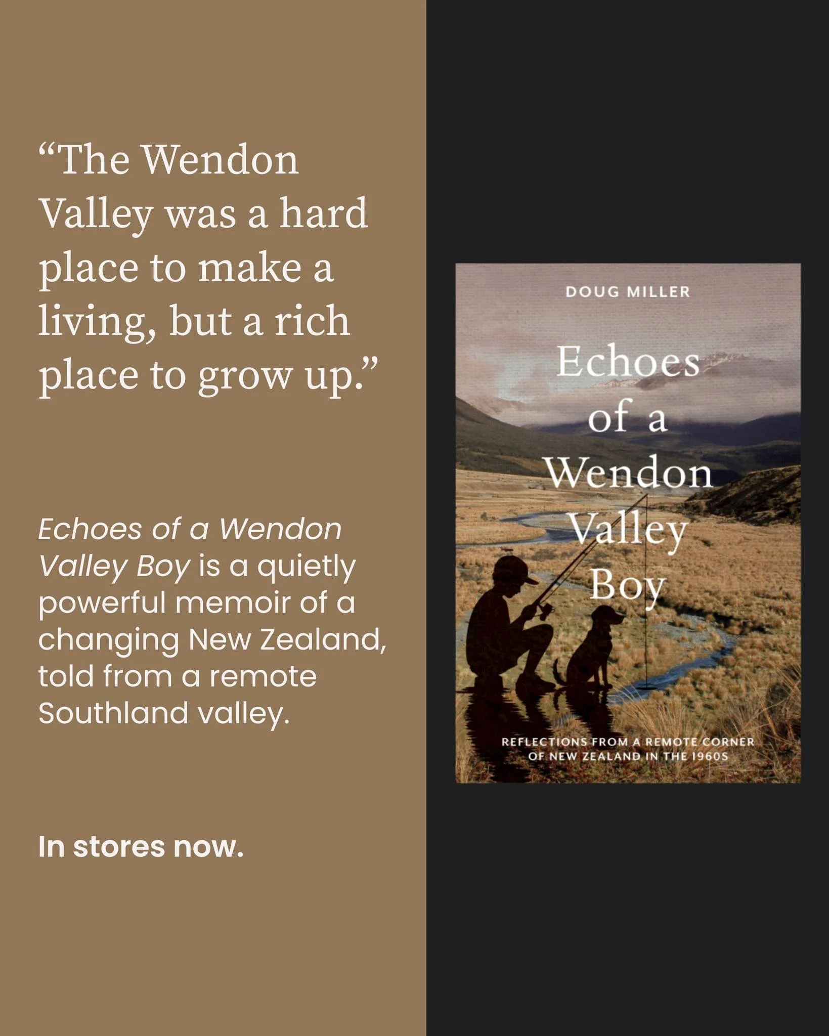 Ask at your local bookshop if a memoir about growing up in rural eastern Southland in the 1950s and '60s interests you :)

#nzmemoirs
