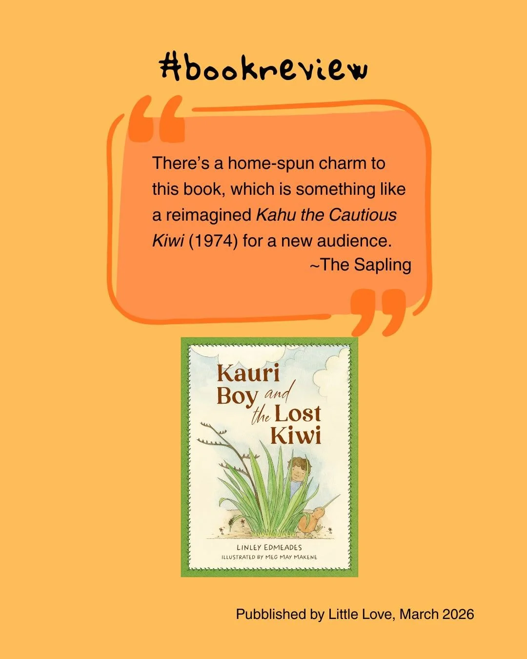 Our warmest thanks to The Sapling for reviewing "Kauri Boy and the Lost Kiwi".

#nzchildrensbooks