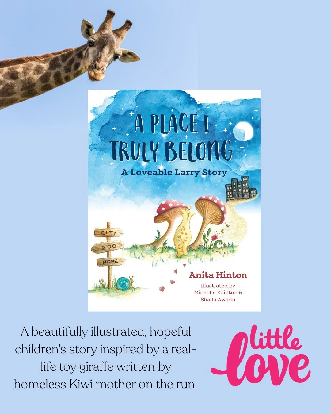 Anita Hinton - known to many as the founder of children's charity "I Got Your Back Pack" (sadly now closed due to funding constraints) and animal welfare charity "Saving Hope Foundation" - first conceived her children&rsquo;s pict