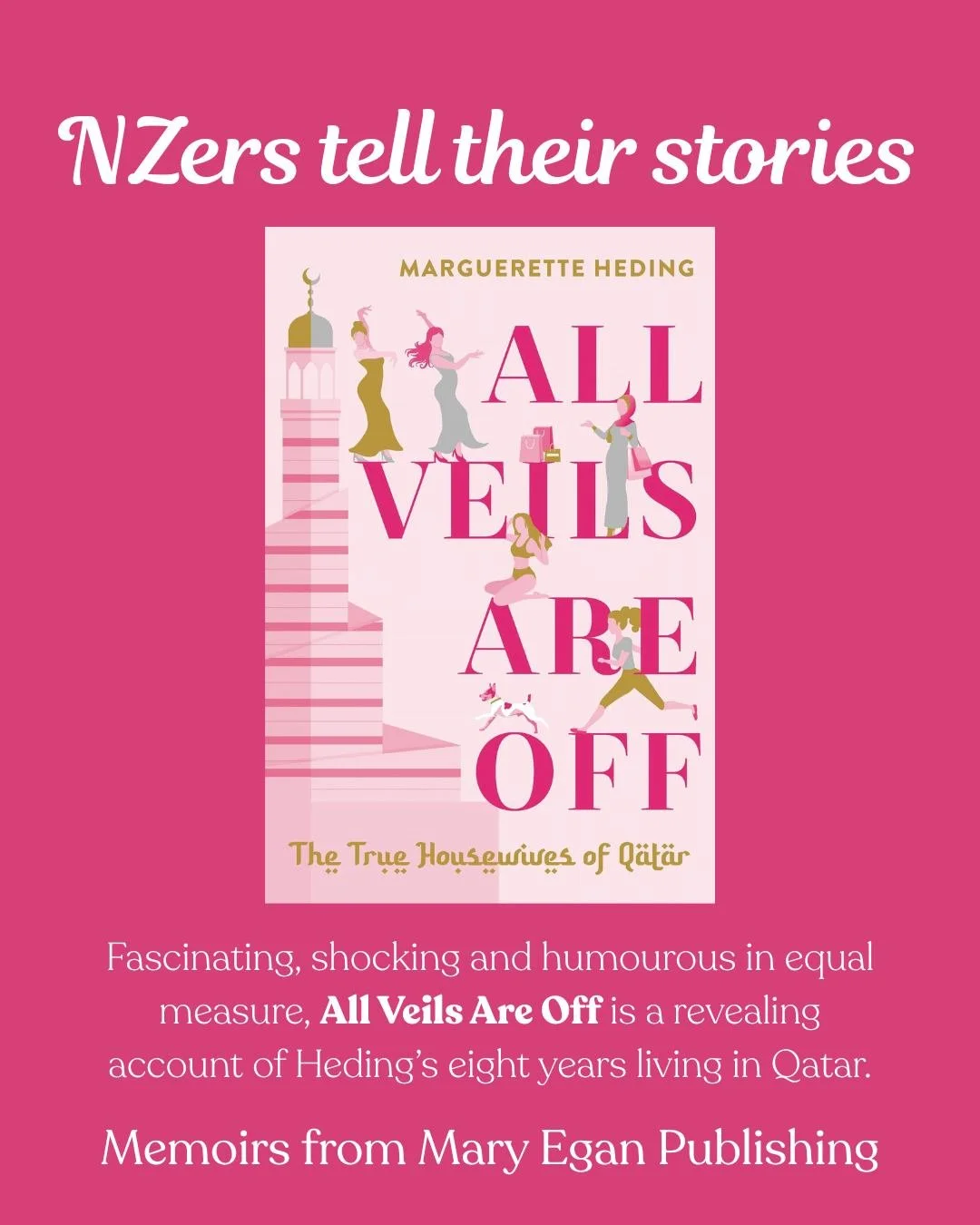 We've had the pleasure of working on some fascinating memoirs over the years, like "All Veils Are Off" by Marguerette Heding.

Following a health scare and dubious about upending her comfortable life in New Zealand, Heding reluctantly agree