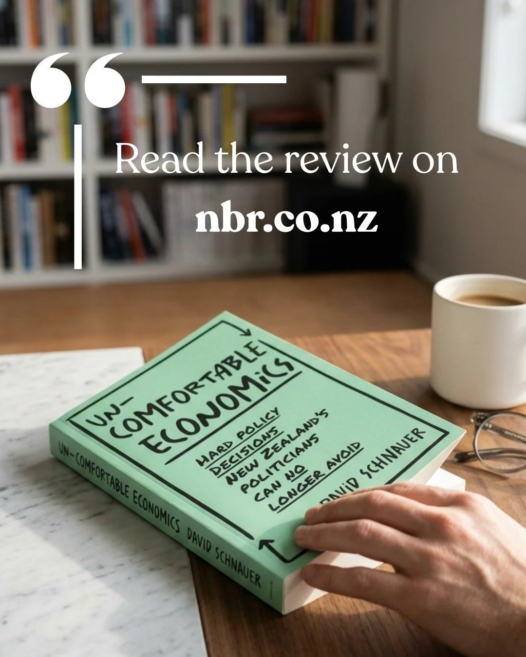 Nevil Gibson reviews "Uncomfortable Economics" by David Schnauer for NBR.
Search for it in their Book Review section (all content copyright).
https://www.nbr.co.nz/book-review/

Available from your local bookseller. Look on BookHub for loca