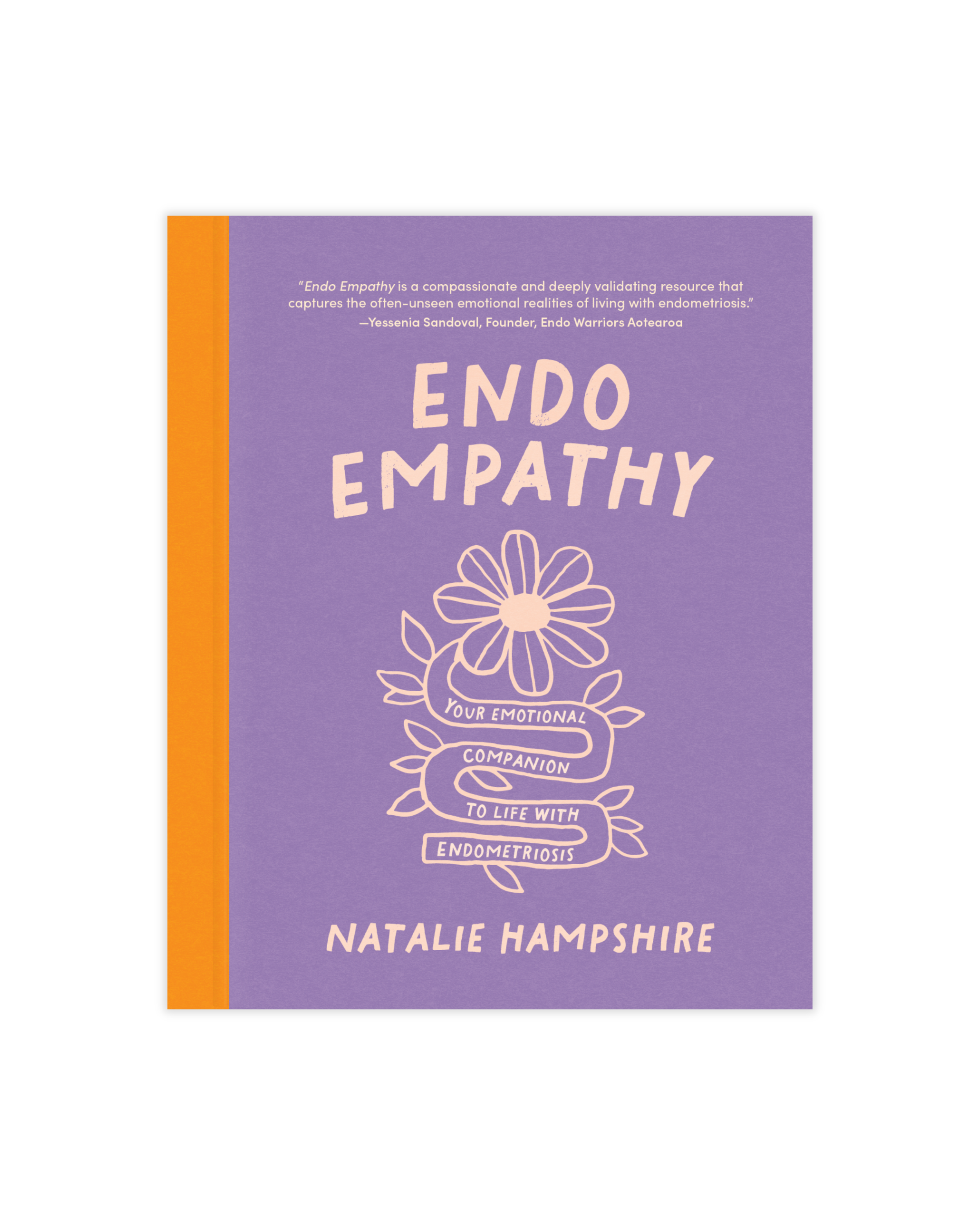 Cover of Endo Empathy by Natalie Hampshire, a book about emotional support for people living with endometriosis