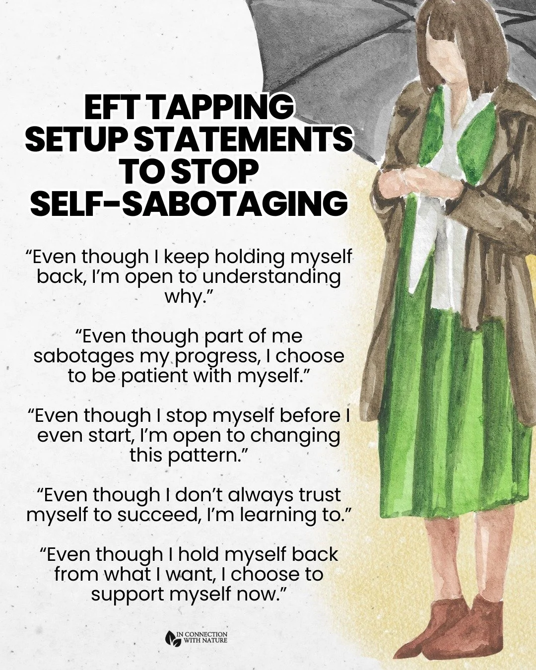 Self-sabotage can show up in subtle ways and over time, these self-sabotaging patterns can keep you stuck even when you genuinely want to move forward.

Often, these patterns are rooted in deeper beliefs like fear of failure, fear of success, or the 