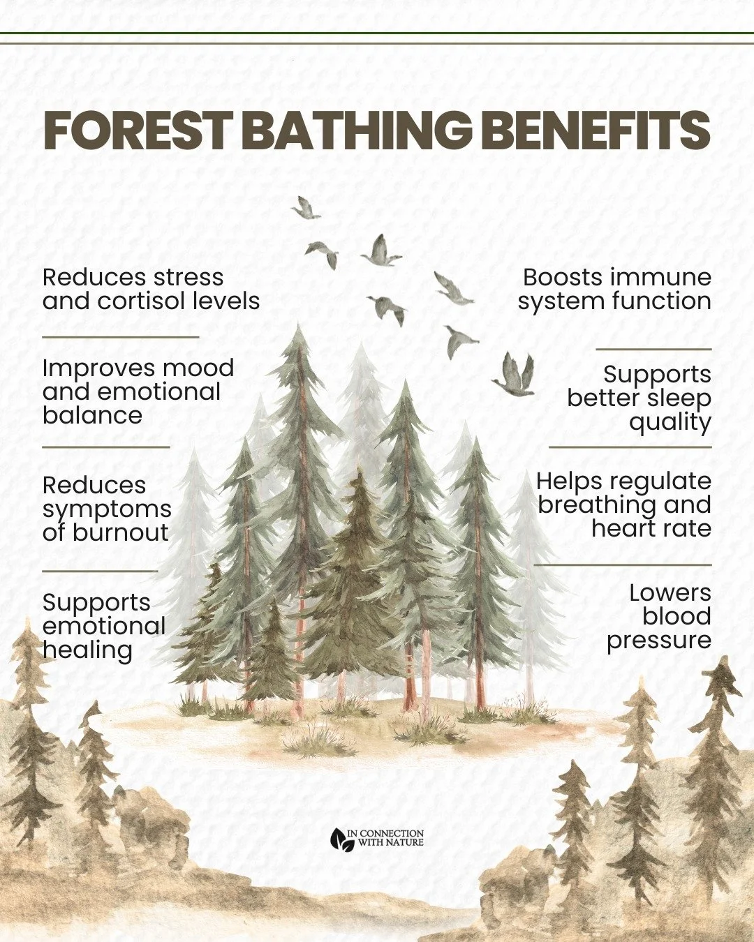 If you&rsquo;ve been feeling overwhelmed, disconnected, or mentally drained, it might be time to reconnect with nature. 🌿

Forest bathing is a simple, research-backed practice that helps reduce stress, calm the nervous system, and support your overa