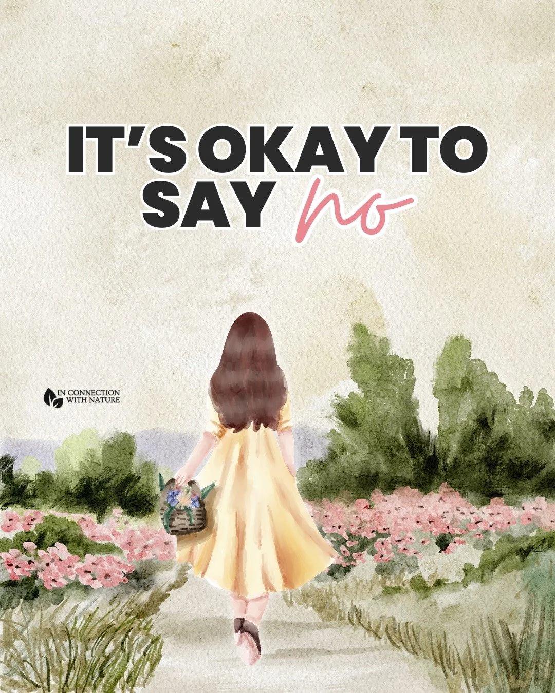 Hey, it&rsquo;s okay to say no.
In case you need permission today, this is it.

You are not selfish for protecting your time.
You are not rude for setting boundaries.
You are not difficult for choosing what feels right for you.

Saying no doesn&rsquo