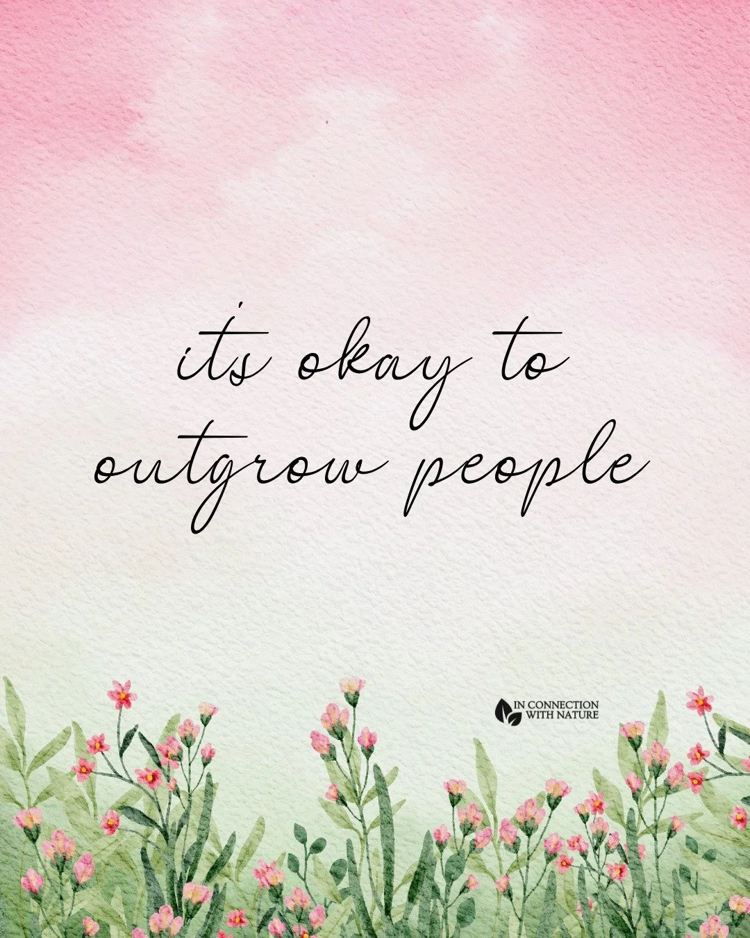 To the version of you who feels guilty for outgrowing people,
It&rsquo;s okay.

Not everyone is meant to walk with you forever. Growth asks you to become someone new, and not everyone will grow in the same direction as you. That can be uncomfortable,