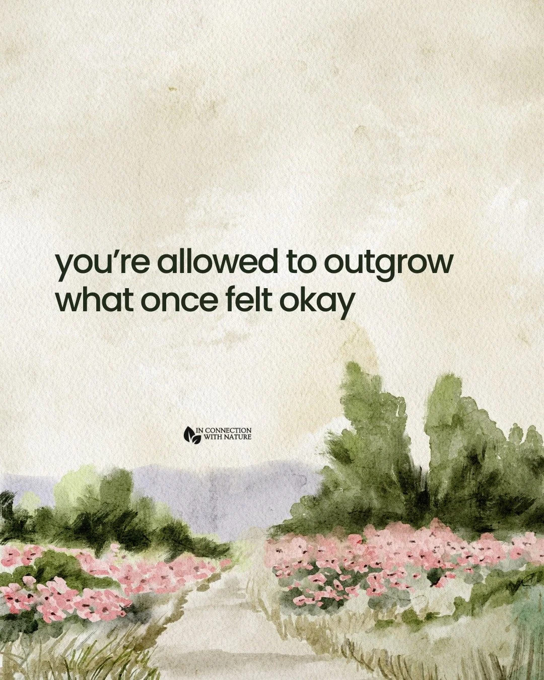 Outgrowing what once felt okay is part of growth, even if it feels uncomfortable at first.

As you evolve, your needs, standards, and boundaries begin to change. What you once tolerated may no longer align with who you&rsquo;re becoming and that does