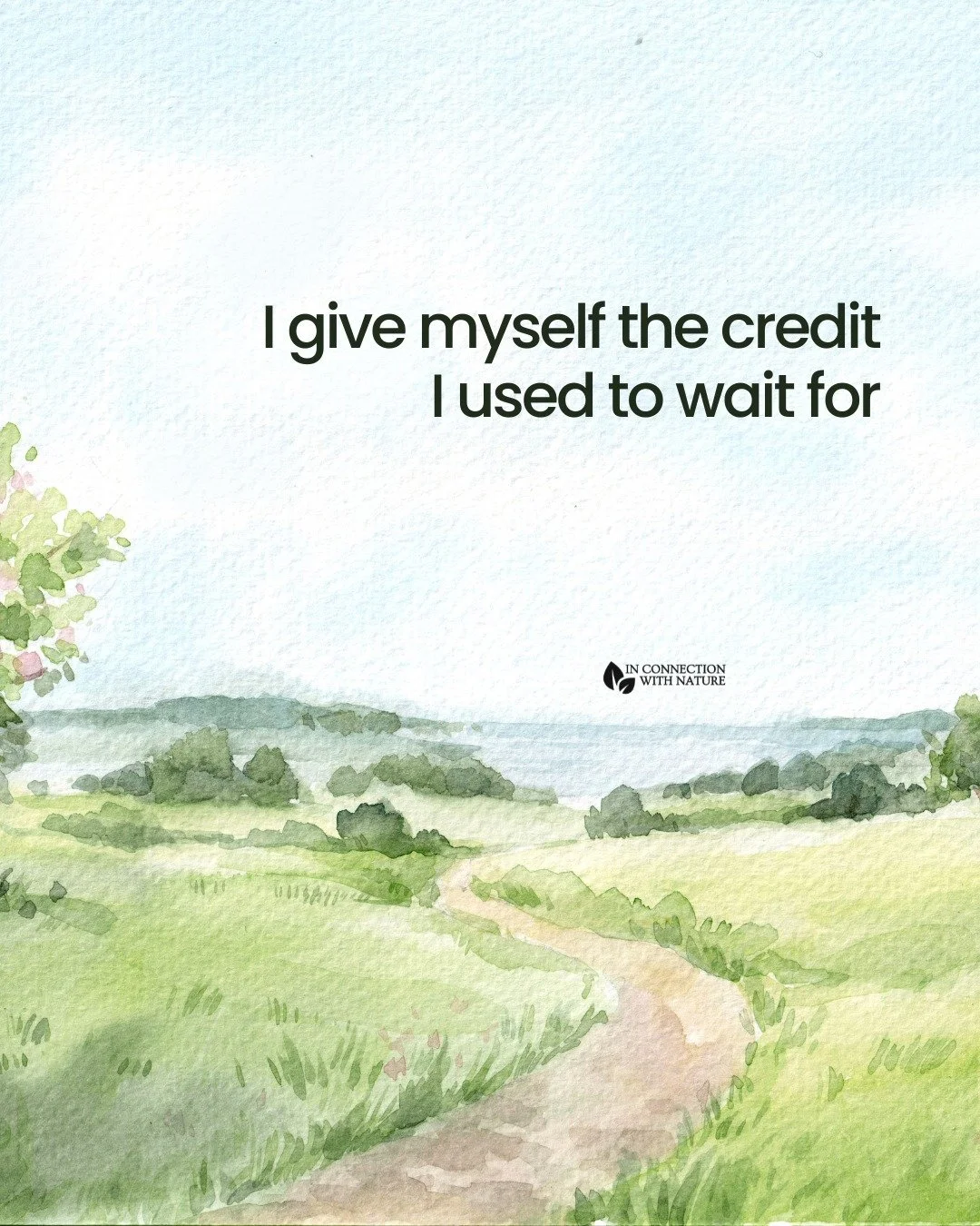 There comes a point in your growth where you stop waiting for validation, and start giving it to yourself.

Giving yourself the credit you used to wait for is a shift from seeking approval to owning your progress, your effort, and your worth, even wh