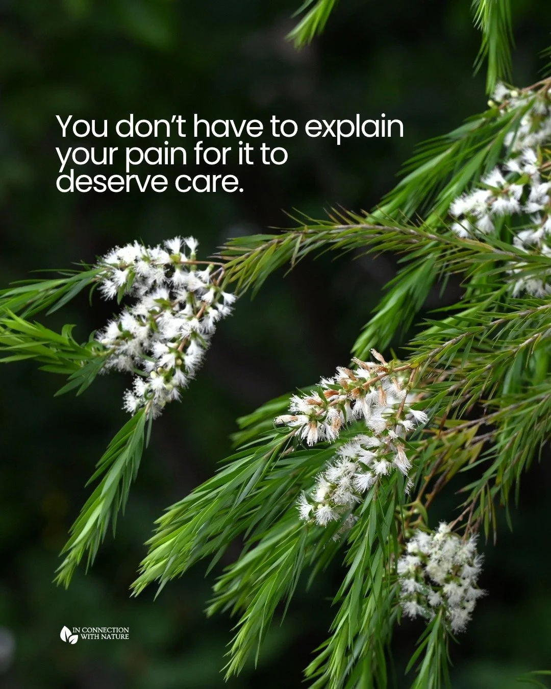 You don&rsquo;t have to explain your pain for it to deserve care.

So many people feel pressured to justify their emotions before allowing themselves support, rest, or compassion. 

Your struggles do not need a perfect explanation to matter. You are 