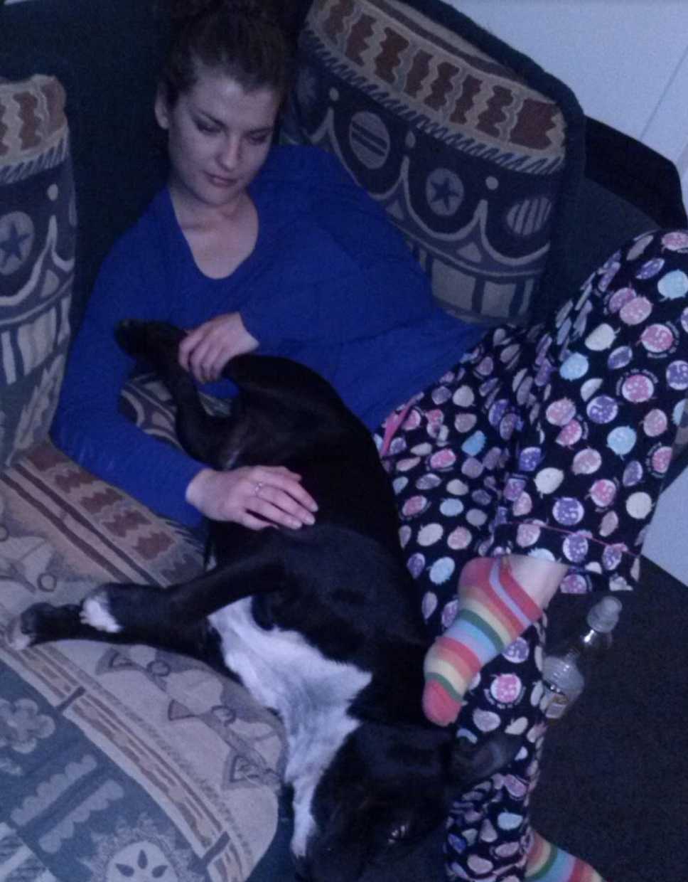 Making friends with my pyjamas (and the dog).