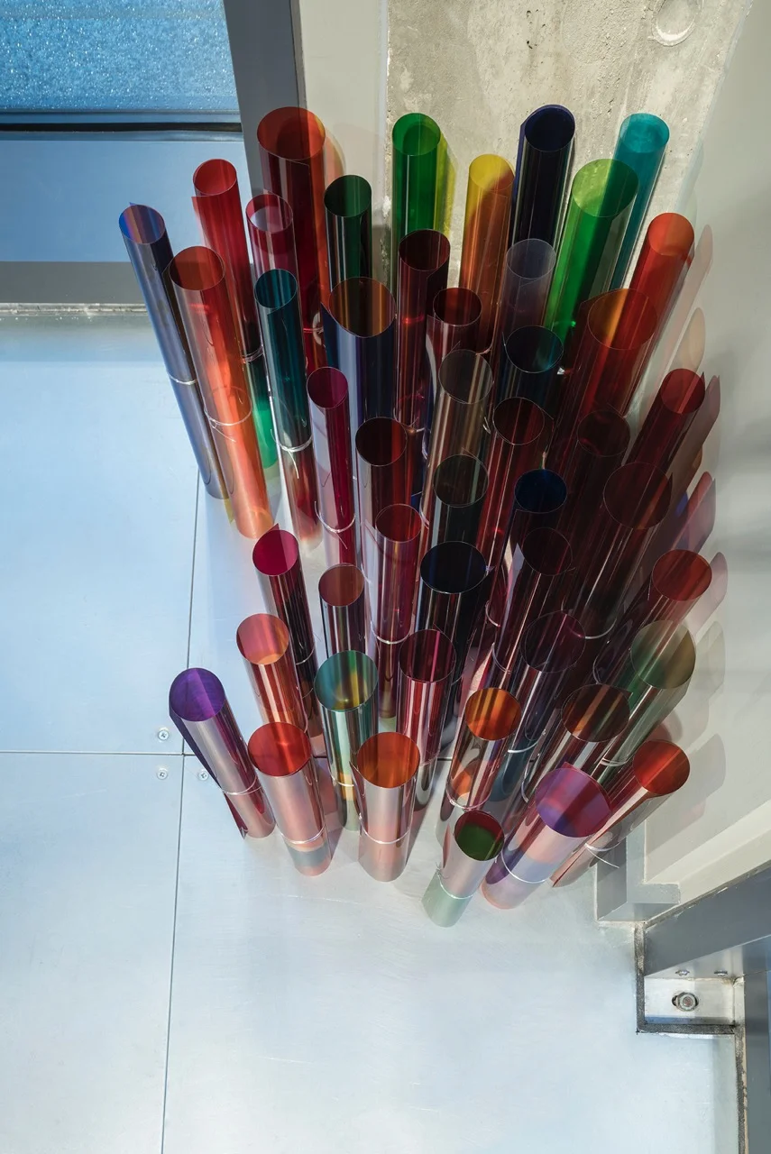 Holly Rowan Hesson, Overspill, 2018, photographs on acetate, dimensions variable