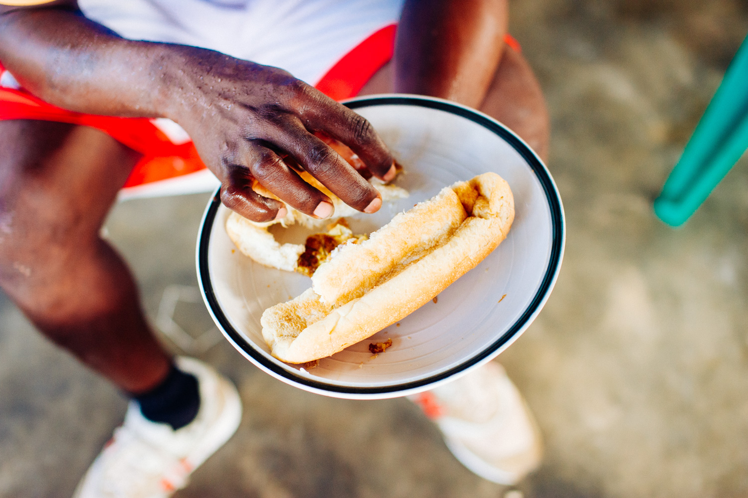 Our regular breakfast was egg and bread, I never did get used to it