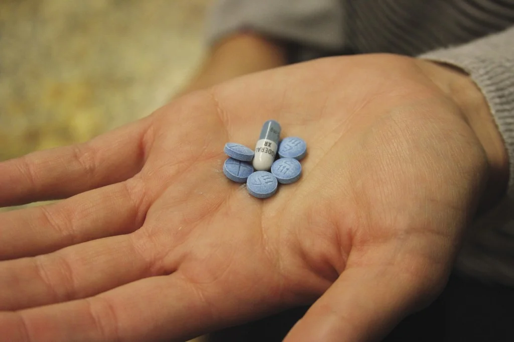 Psychostimulants, like the Adderall pictured above in different dosages, provide students with an increased feeling of focus and awakeness to study or party.