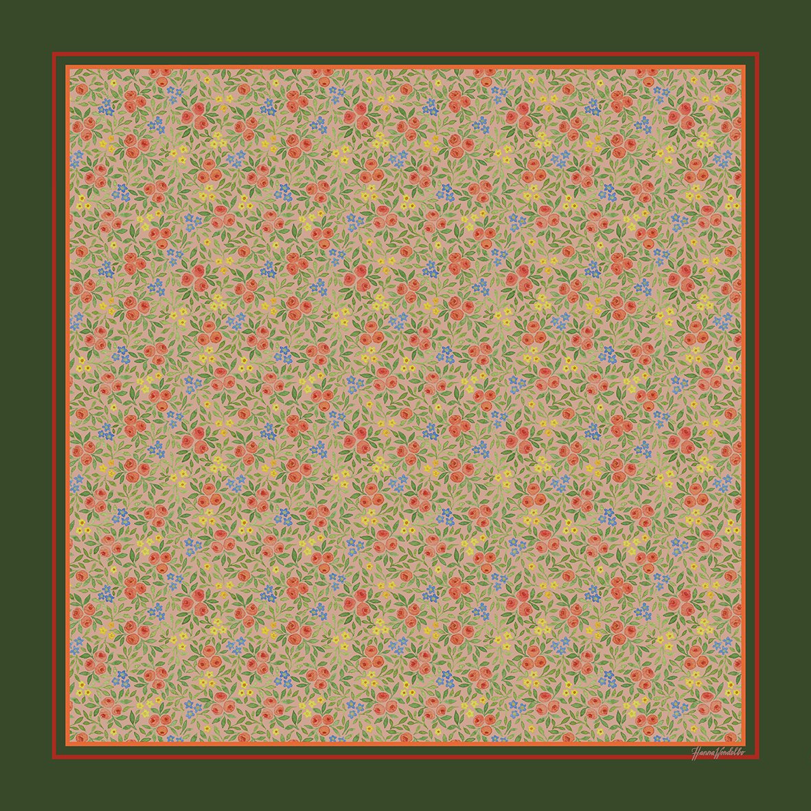 WENDELBLOOM SCARVES 75% BOMULL+ 25% SIDEN