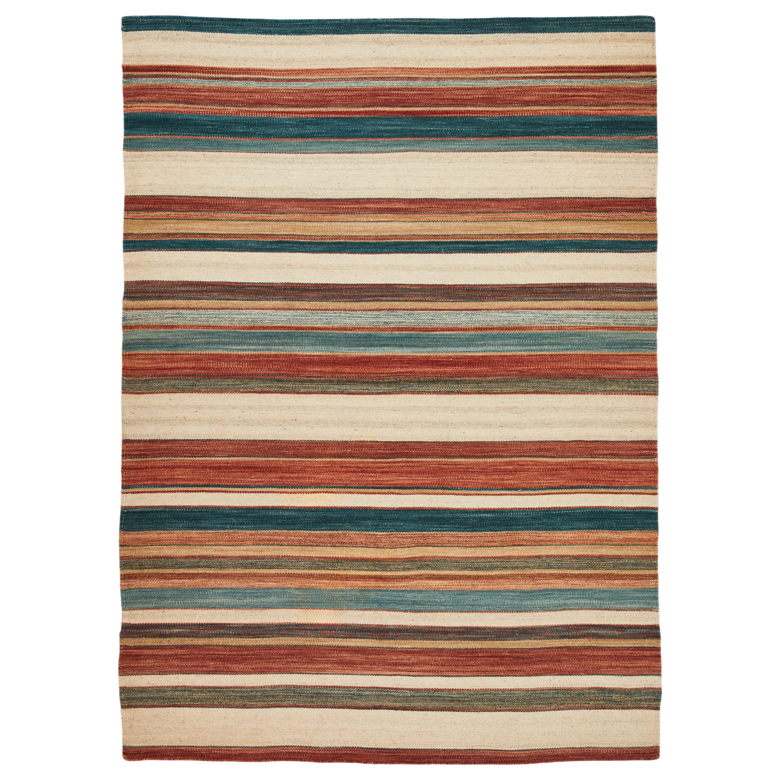 The Highland Stripe Flatweave Wool Rug
