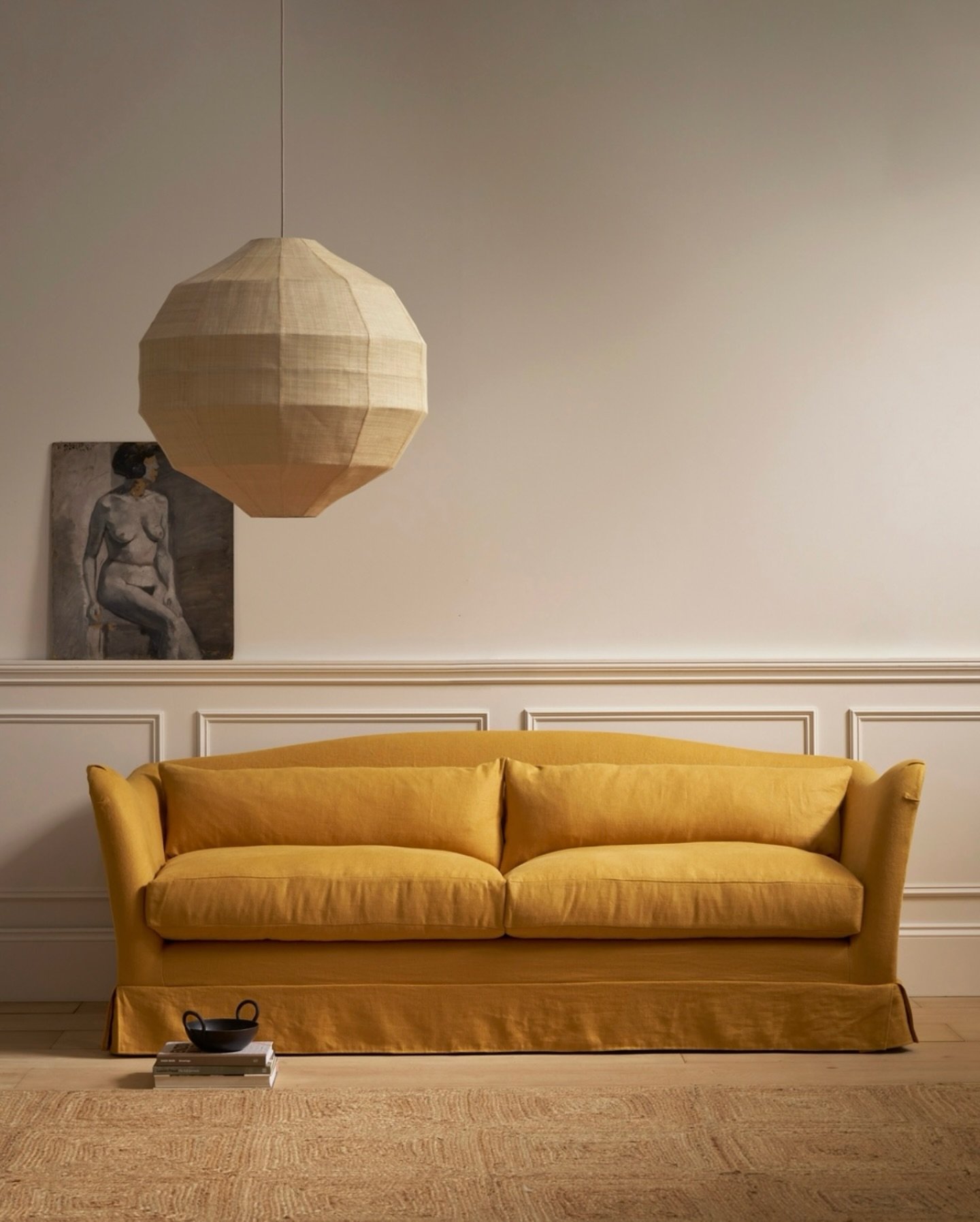 Yellow for Spring 💛 

📸 A wonderful sofa by @pinch_london with our Robertson rug. 
 
Come and see our rugs in our new showroom in Pewsey or view them all on our website, link in bio. 

#tateanddarby #robertsonrug #pinchlondon #yellowsofa #theperfec