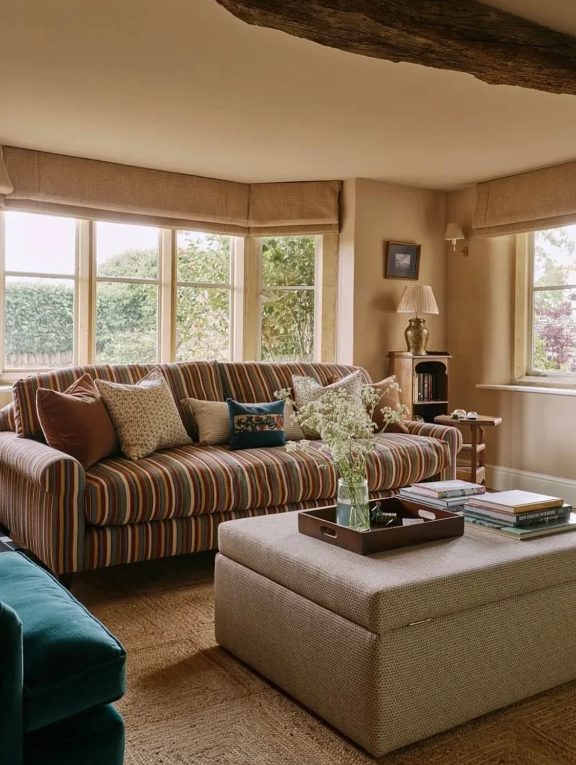 A beautiful Cotswold sitting room by the talented @lucycunninghaminteriors featured on @houseandgardenuk &mdash; a lesson in how to style our Robertson jute rug. 🌿

Are you looking for the perfect rug for your home? Explore our jute collection &mdas