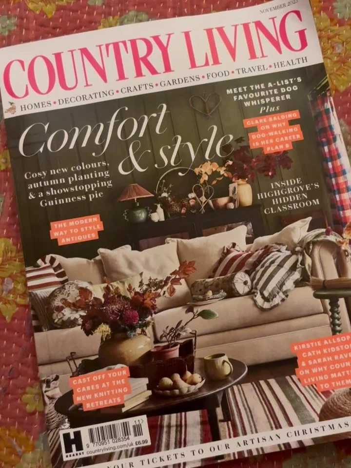 The Claret stripe makes the cover! 🎉 

Let stripes in Autumn colours and moody green walls bring warmth to your home this month. Cosy indeed by @countrylivinguk.

#stripedrug #autumndecor #cosyhome #interiorinspo #homedecoruk #interiorstyle #ruglove