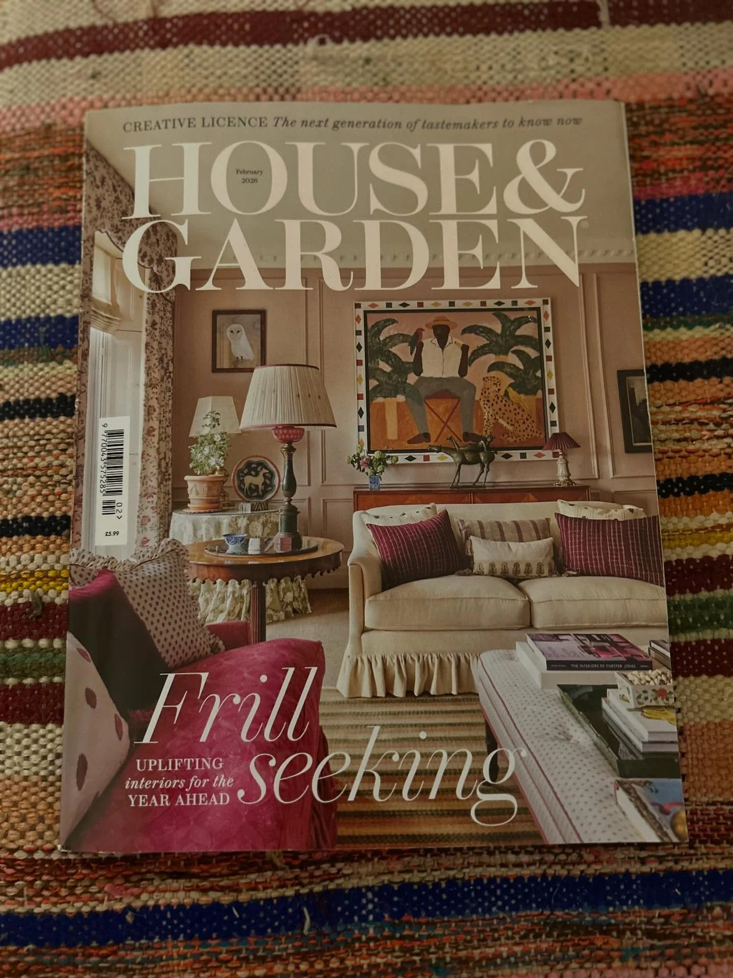 Absolutely chuffed to bits to see our Leopard Caramel Rug in this month&rsquo;s @houseandgardensuk What a nice start to the year and what a glorious front cover by @stella_weatherall 👏 Thank you @rutherton for including us!
🥳 🥂 
Happy Saturday nig