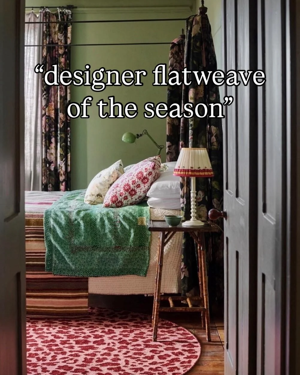 Another lovely surprise for 2026 - two of our rugs in @thetimes. The Leopard Rug hailed as &ldquo;designer flatweave of the season&rdquo;. Thank you @katrina_burroughs 🥳

Happy Saturday night! 🥂 

📸@pollywreford

#rugs #flatweave #leopardrugs 
#le