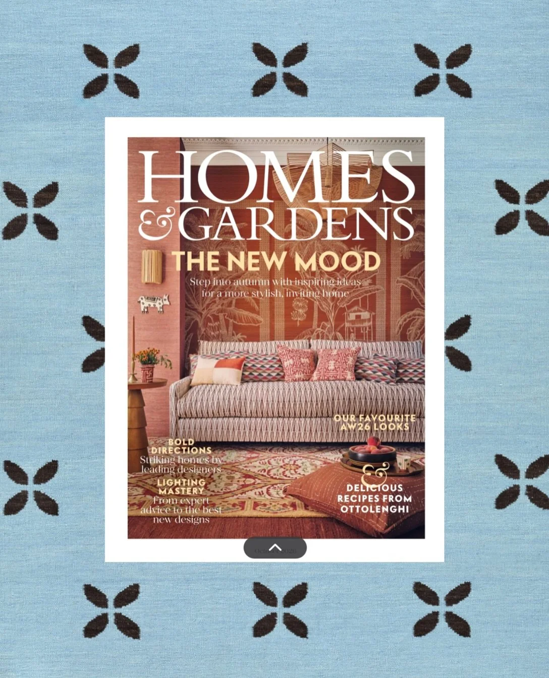 It is always a good feeling to see a new collection picked up by the press, and particularly lovely when the pieces are used in such a great way!

Our new wool Zella rug, from the Atlas collection features in the October issue of @homesandgardensoffi