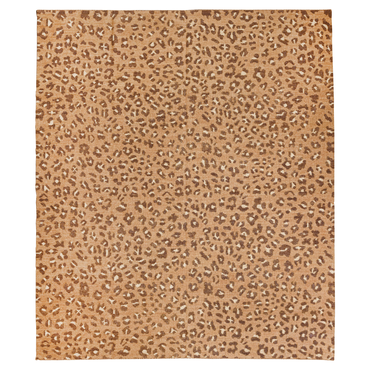 Leopard Wool Rug | Handwoven | Brown Leopard Rug | Ethically made