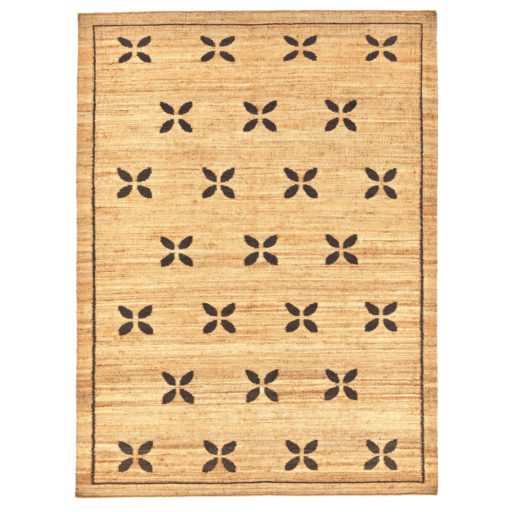 Zella - Jute Rug- Chocolate Brown