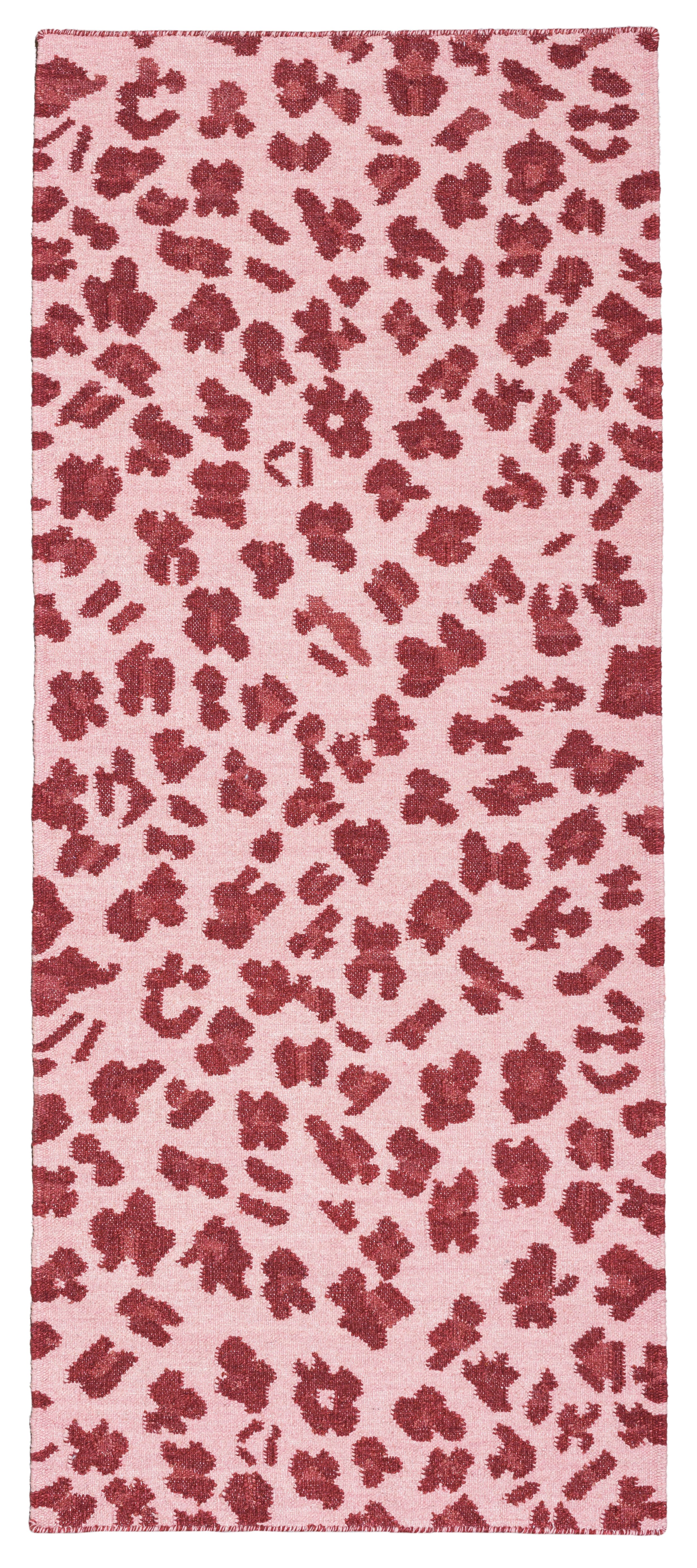 Wool Leopard Design Runner Handmade Tate and Darby