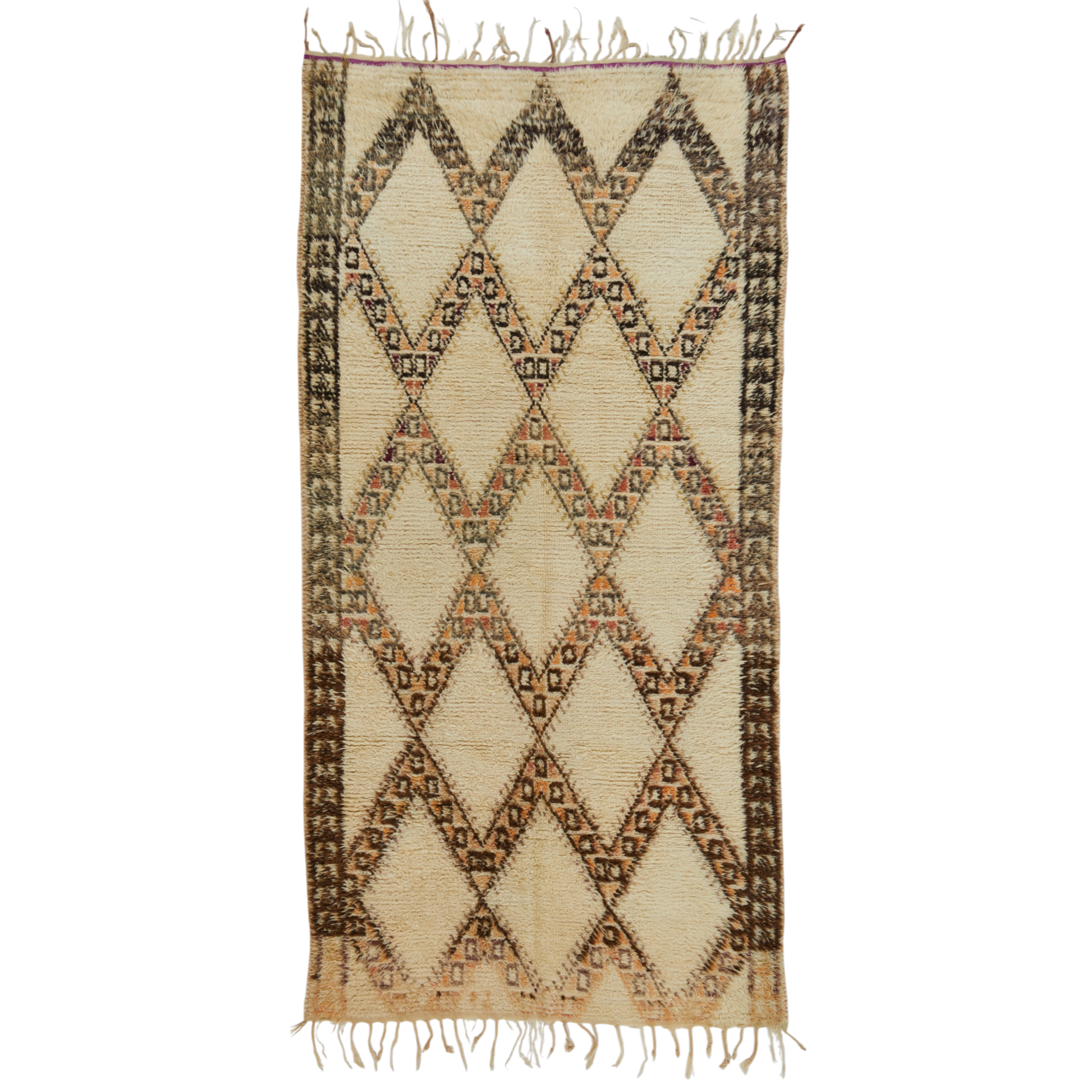 Moroccan Vintage Beni Ourain Rug, 140 x 278 cm