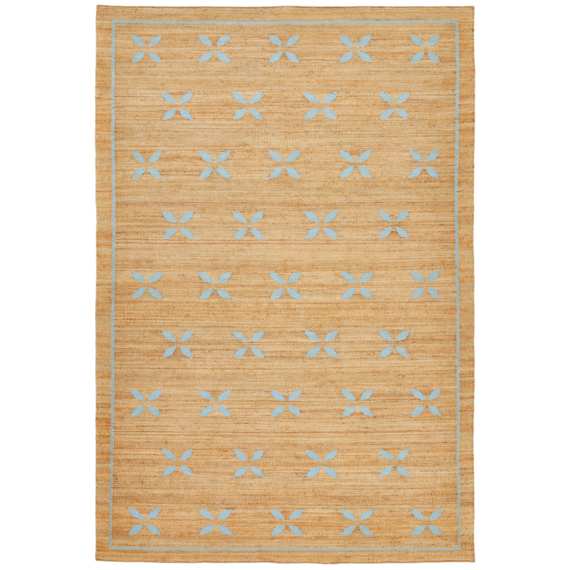Zella- Jute Rug and Runner - Sky Blue