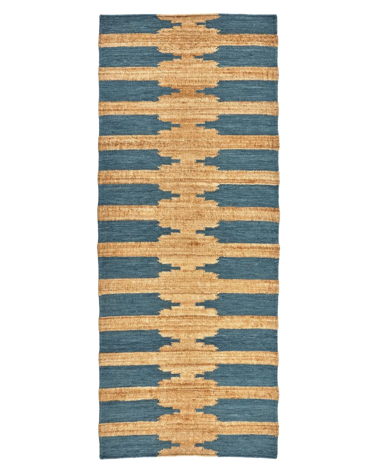 Minaret Jute Runner- Antique Blue