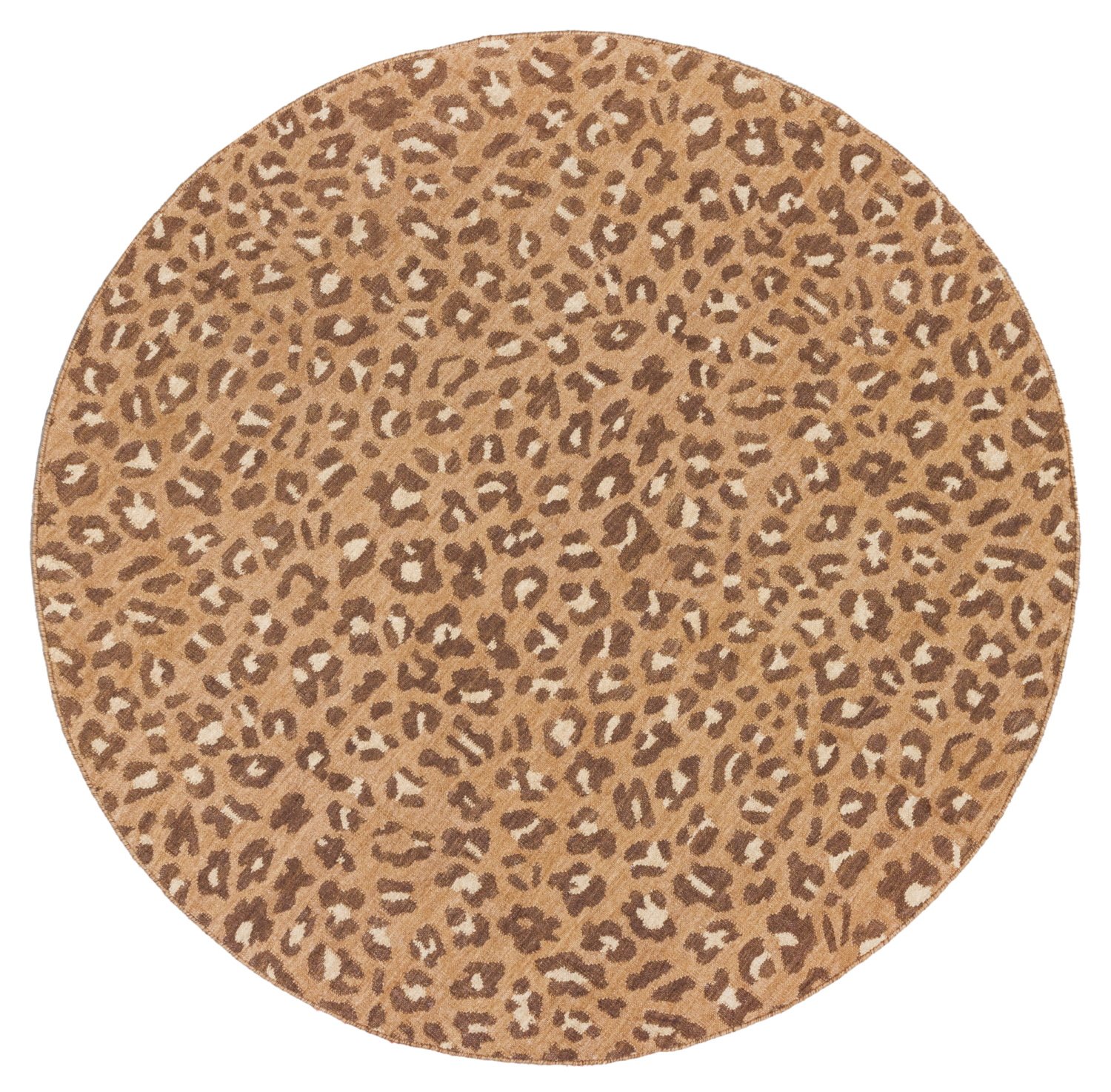 Round Leopard Caramel
