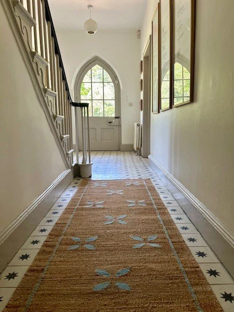 Zella Sky Blue Jute Runner HT Hall brighter.jpg