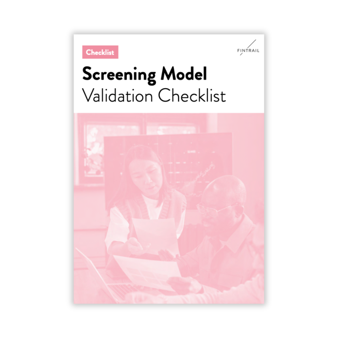 Screening Model Validation Checklist — FINTRAIL
